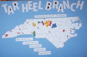 Hometowns of the Tar Heel Branch members